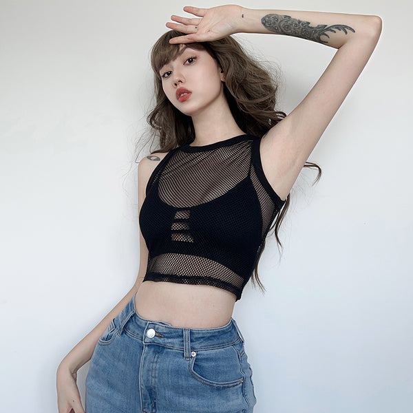 OPENWORK MESH TOP KF2238