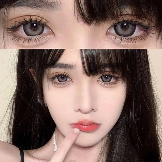 Black contact lenses (two pieces)  KF1020