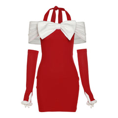 christmas bow dress  KF83144