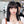 Black medium long wig KF81364