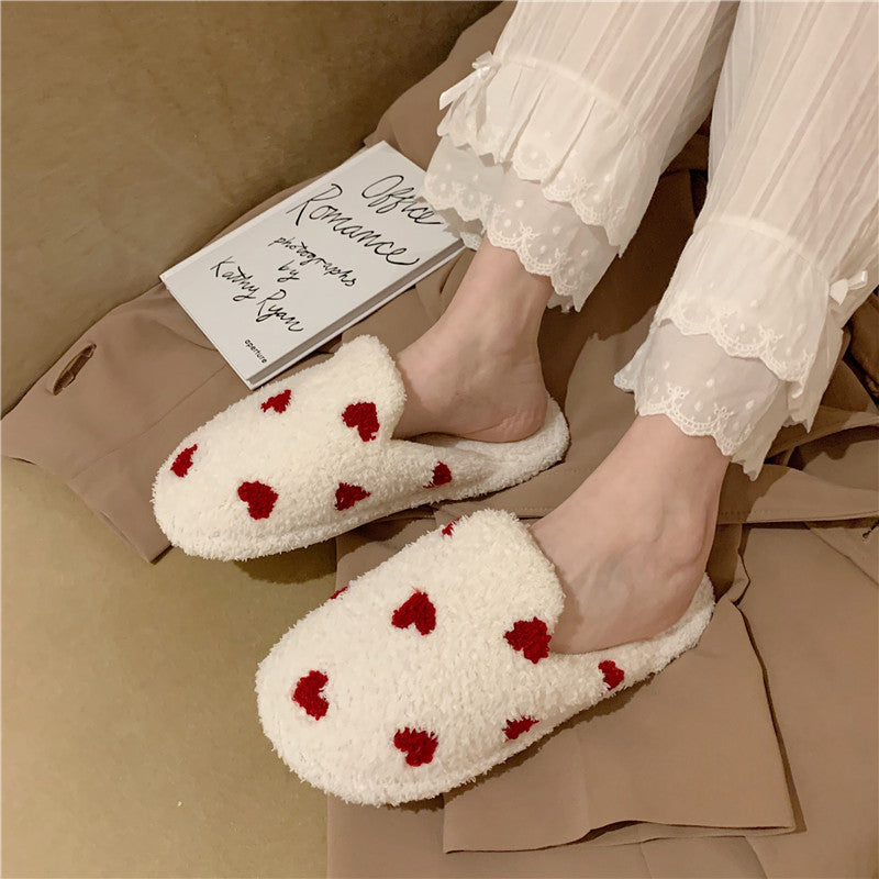 Love plush slippers KF82310