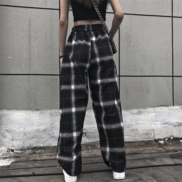 Harajuku Retro Plaid Pants KF81047