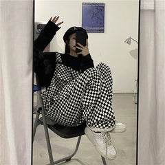 retro casual overalls   KF82640