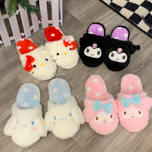 Cute plush cotton slippers  KF82414