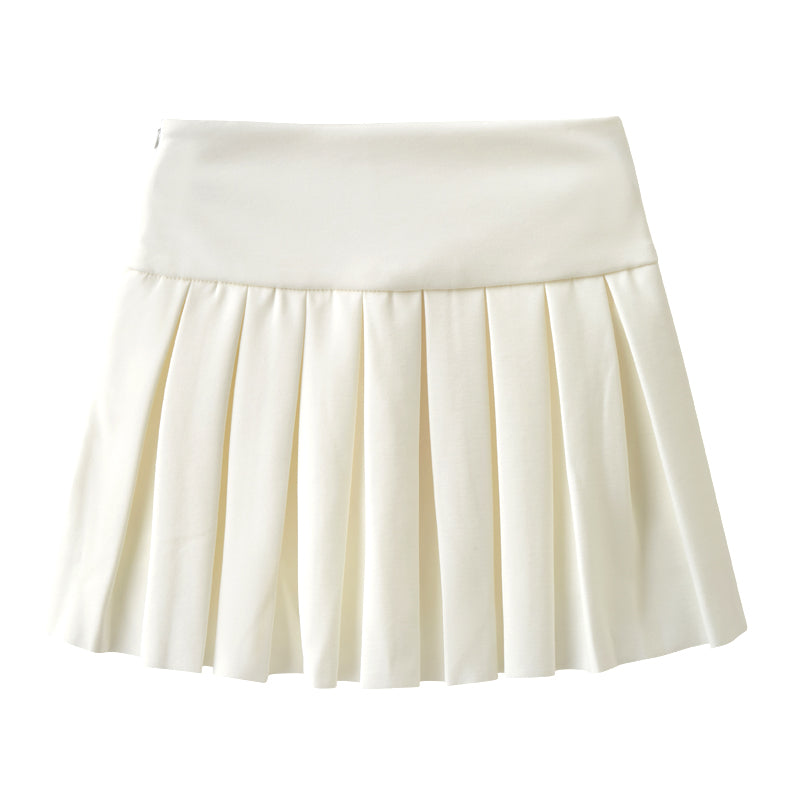 White pleated skirt  KF2008