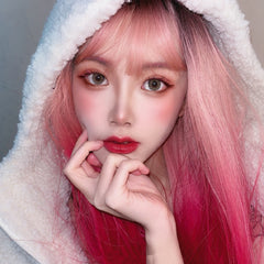 Pink gradient wig KF81401