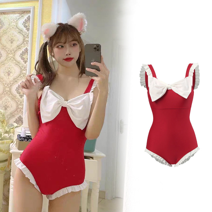 Red Bow Swimsuit  KF82654