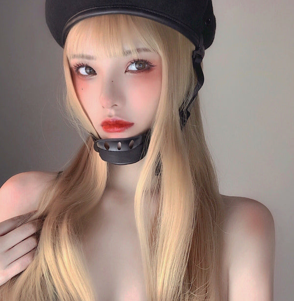 Golden wig  KF81116