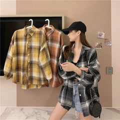 Vintage plaid shirt  KF90400
