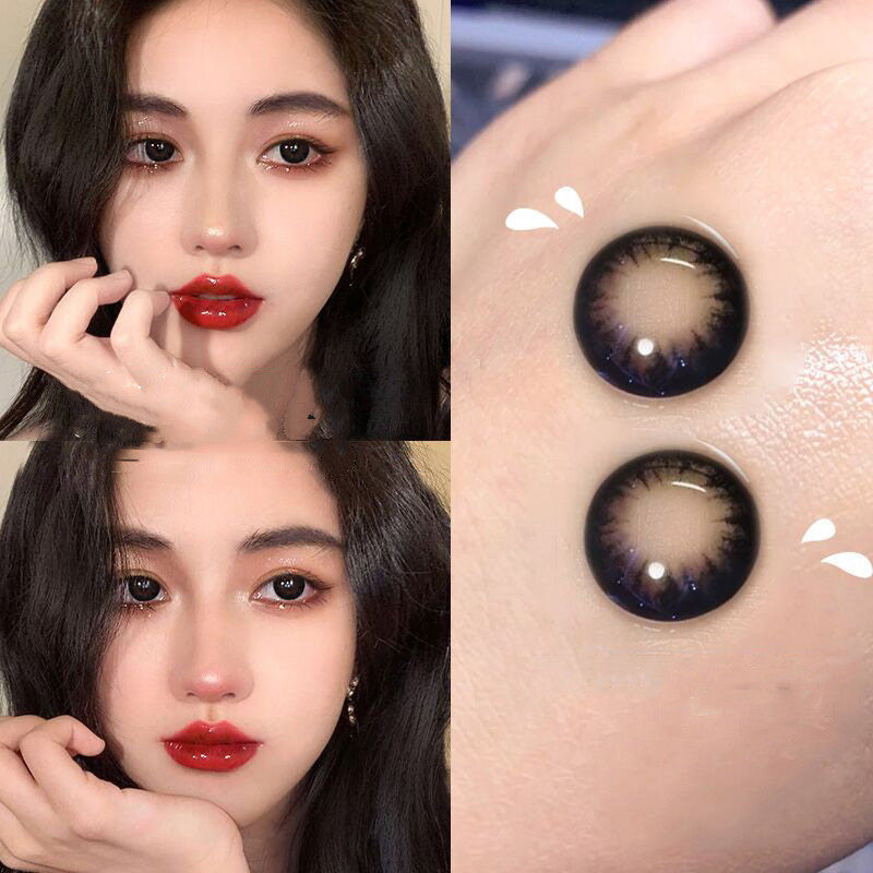 BLACK CONTACT LENSES (TWO PIECES)  KF82762