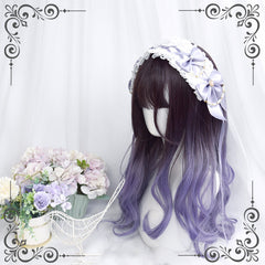 Purple gradient wig KF90172