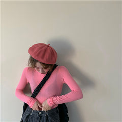 Ins Candy Slim Top KF81063
