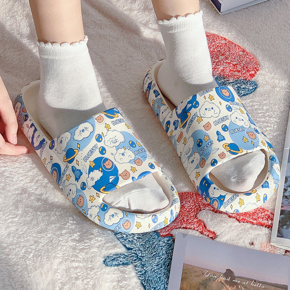 cute doodle slippers  KF82670