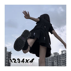 Dark punk  jk dress KF82167