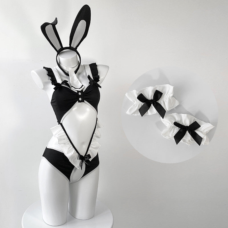 Black and White Rabbit Ears Uniform Set  KF83205