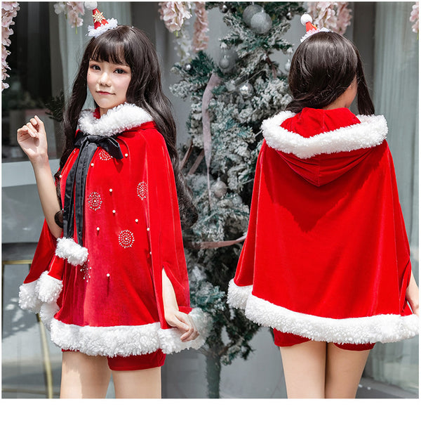 christmas hooded dress  KF83129