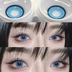 blue contact lenses (two pieces)  KF83253