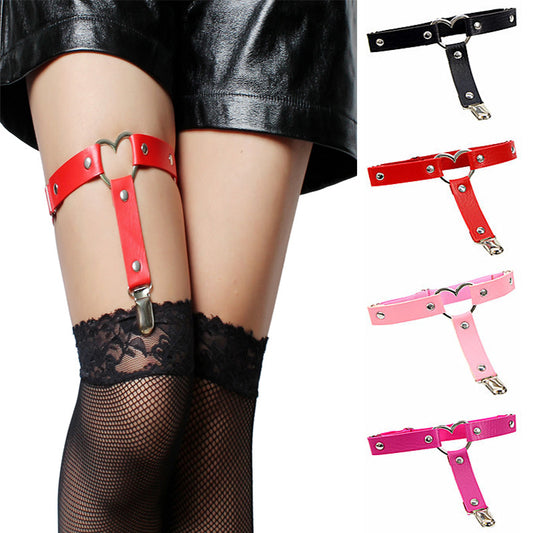 "LOVE HEART PUNK" GARTER  KF1001