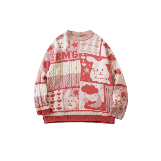 cartoon bunny sweater  KF83055