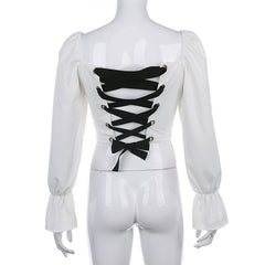 black long sleeve T-shirt KF81343