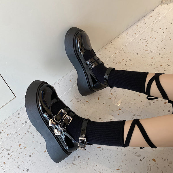 Punk platform shoes  KF82175