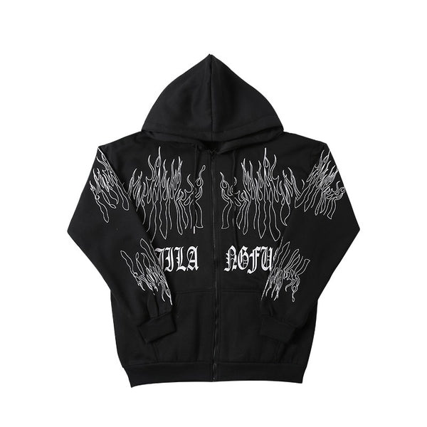 dark flame hooded sweatshirt  KF82498