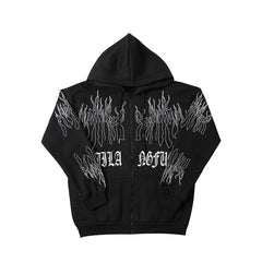 dark flame hooded sweatshirt  KF82498