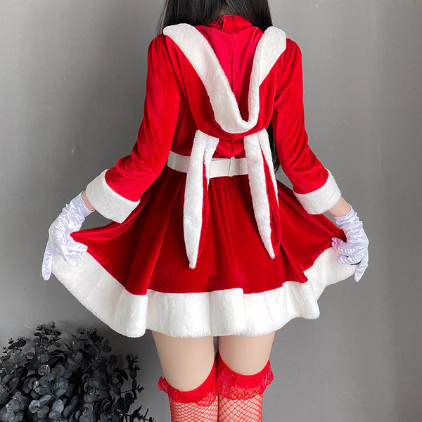 christmas hooded dress set  KF83128