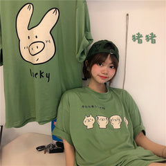 Ulzzang Cartoon T-shirt KF90648