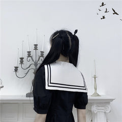 Dark sailor dress KF81538