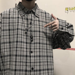 Ulzzang plaid shirt KF81856
