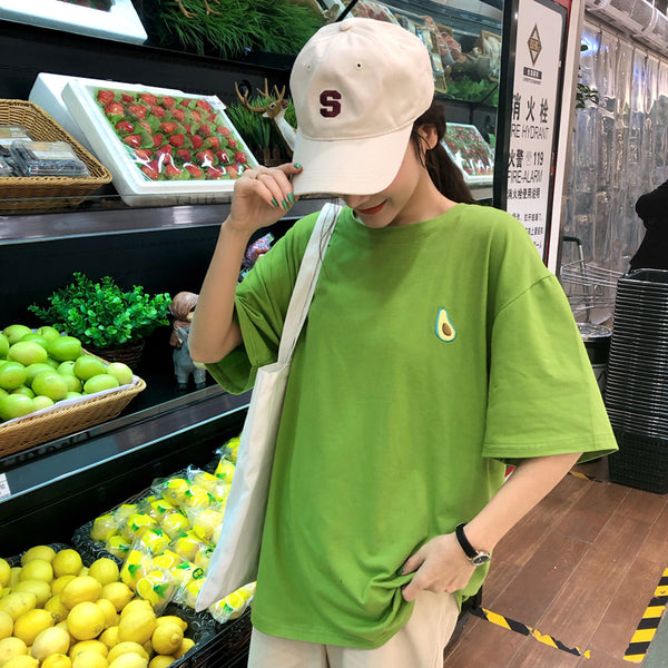 Fruit Embroidered T-Shirt KF90722