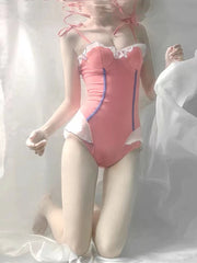 Pink One Piece Swimsuit  KF82650