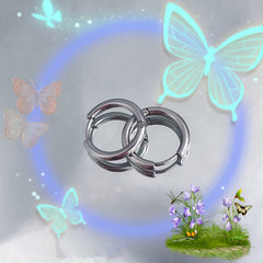 Stainless steel earrings KF81185