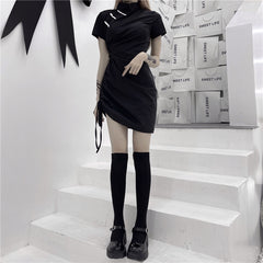 harajuku black dress KF82787