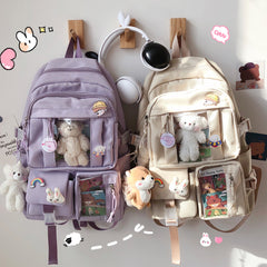 Ulzzang bear backpack KF82008