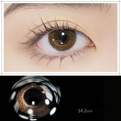 Brown contact lenses (two pieces) KF82779