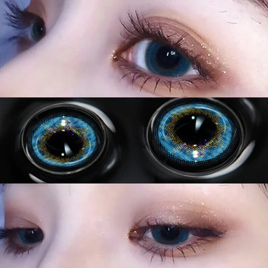blue contact lenses (two pieces)  KF83261