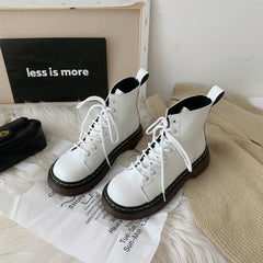 White Martin boots KF81736