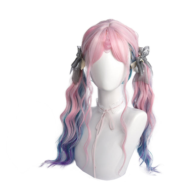 Pink gradient wig KF90638