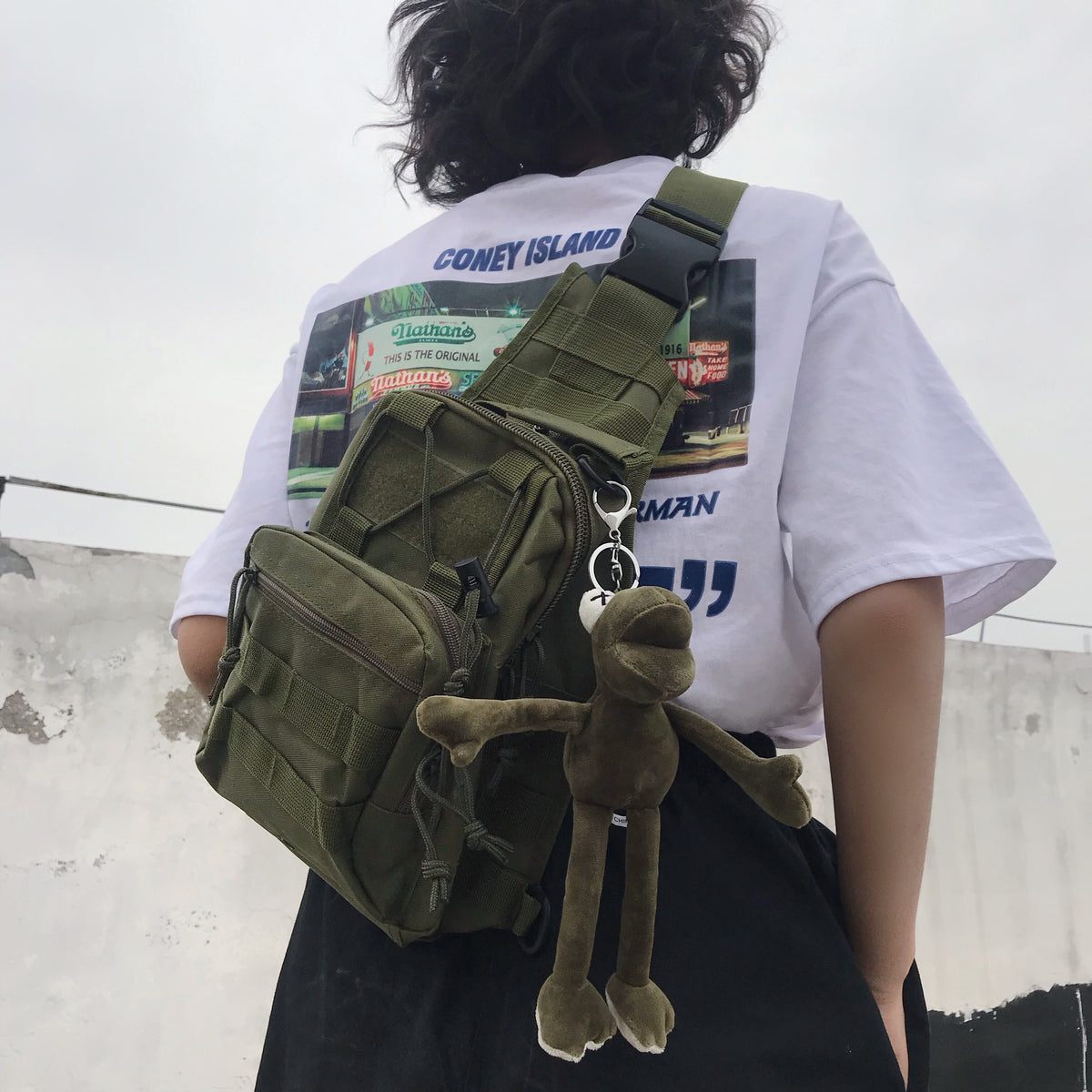 Unisex casual messenger bag KF908052
