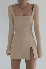 vintage long sleeve dress  KF50101
