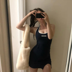 Letter Sling Dress KF9343
