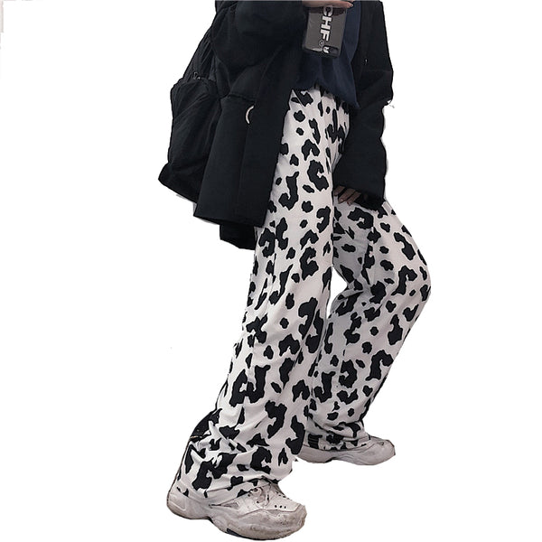 Ulzzang cow pants KF9532