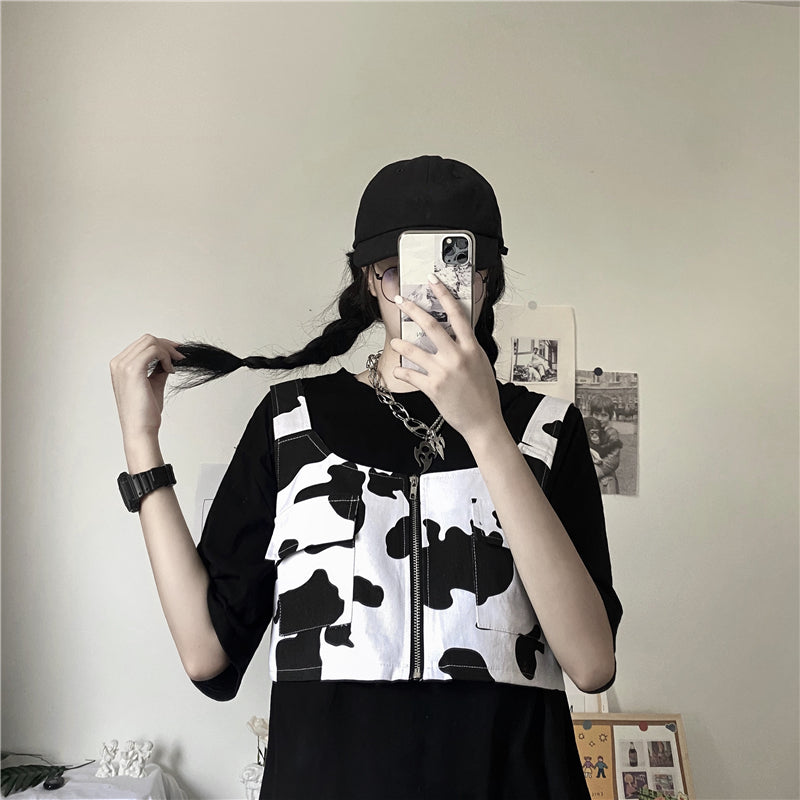 Harajuku Cow vest KF81443