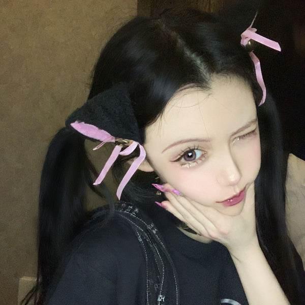 unzzy cat ear hairpin (pair) KF50085