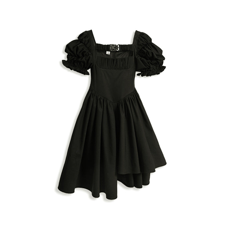 Black irregular dress KF82129