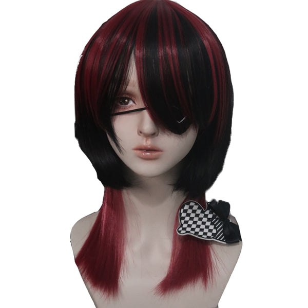 HARAJUKU BLACK RED WIG KF83203