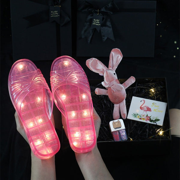 luminous crystal slippers  KF82947