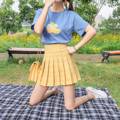Pastel Cute high waist skirt KF6504